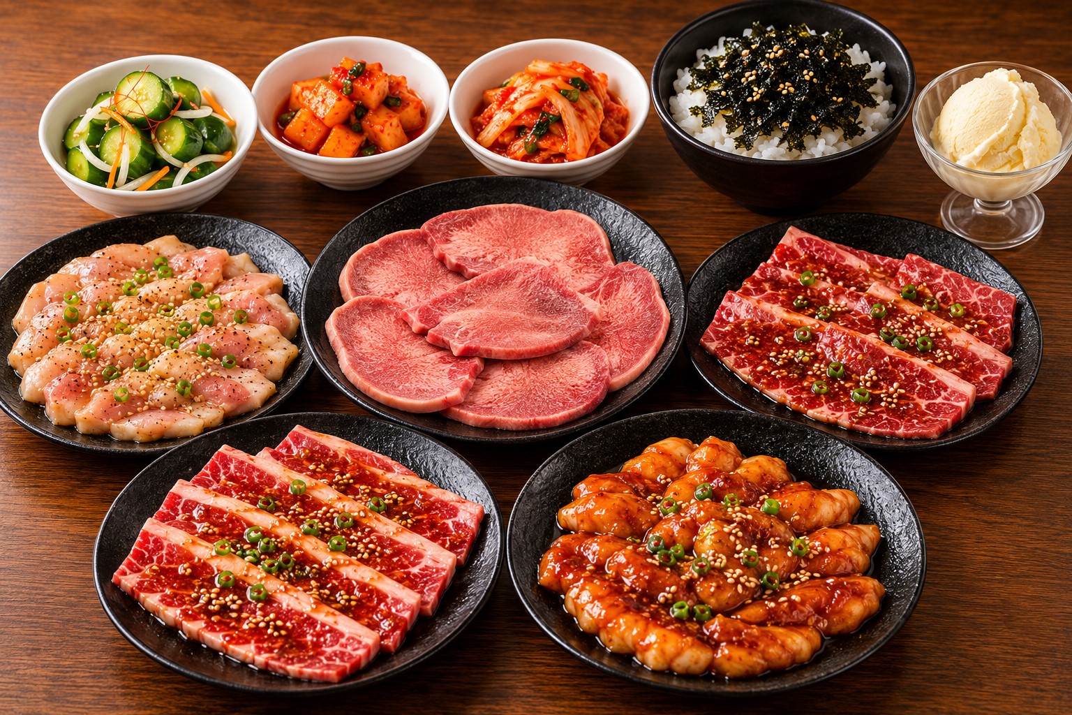 焼肉食べ放題<br>【お手軽コース】　2,990円（税込3,289円）<br>＜100分間＞